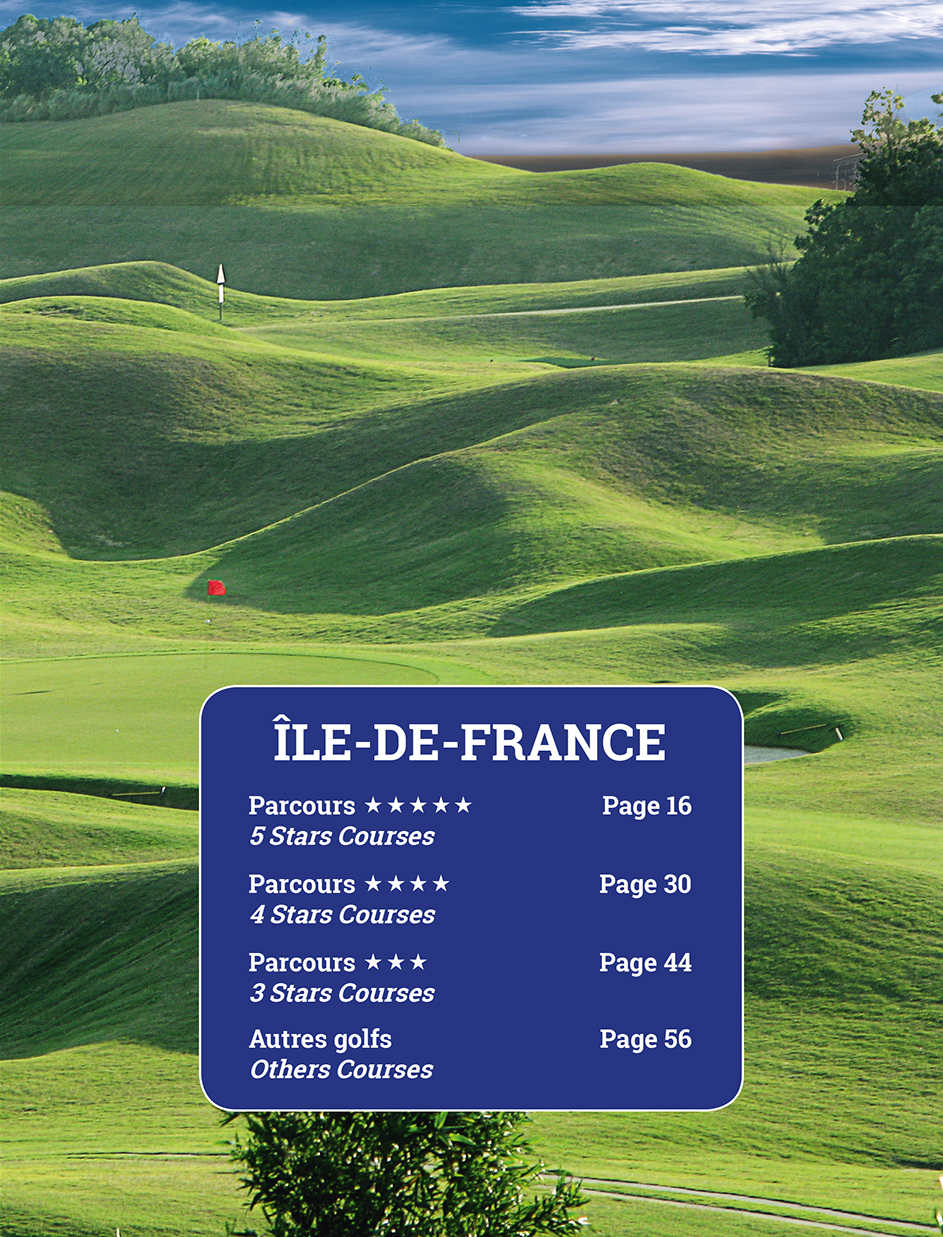 Page 7 of the guide of the France Golf courses